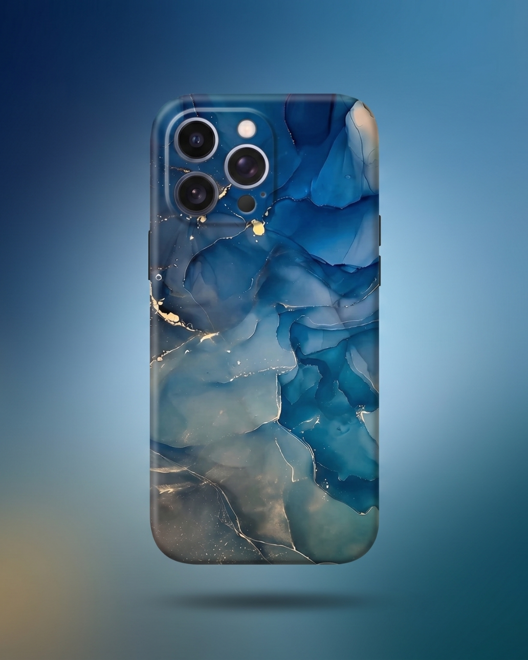 Azure Marble Midnight Vein Alora Case | Funda iPhone de Silicona Antigolpes