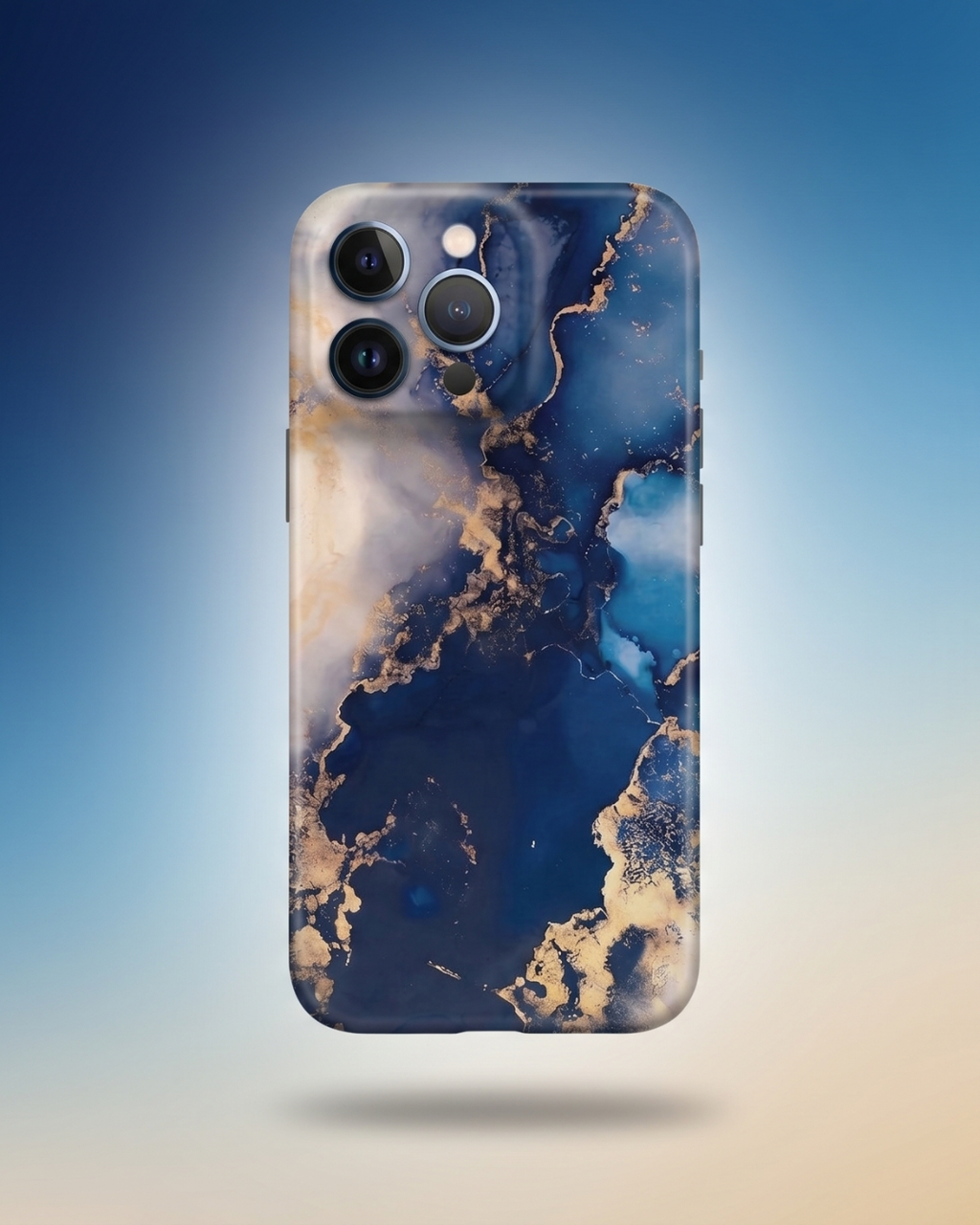 Azure Marble Deep Ocean Alora Case | Funda iPhone de Silicona Antigolpes