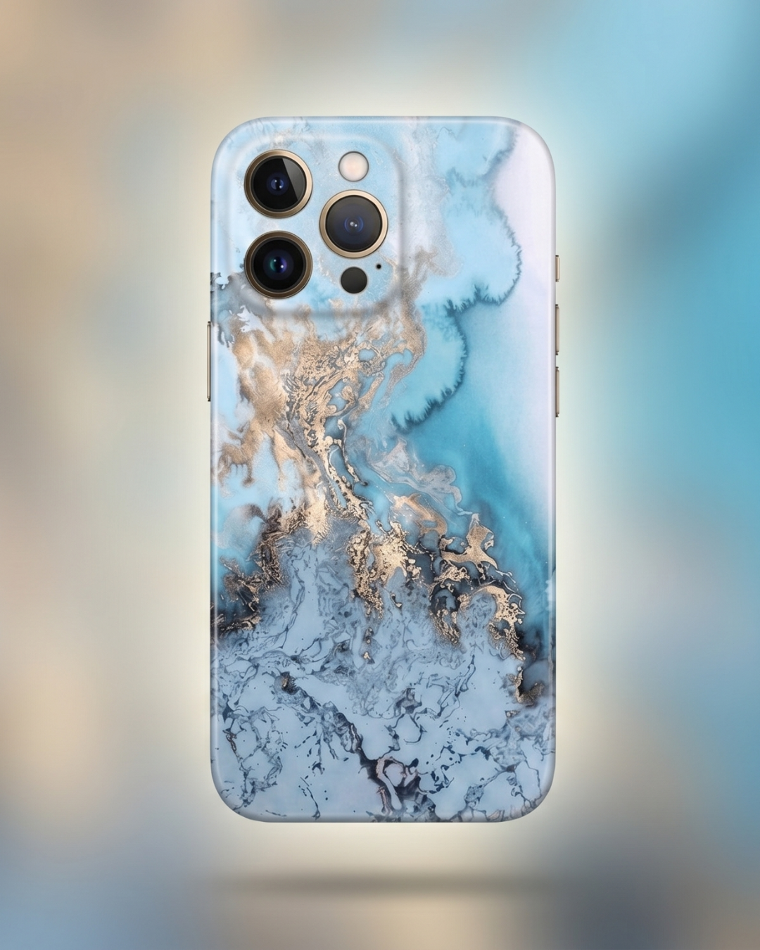 Azure Marble Sky Flow Alora Case | Funda iPhone de Silicona Antigolpes