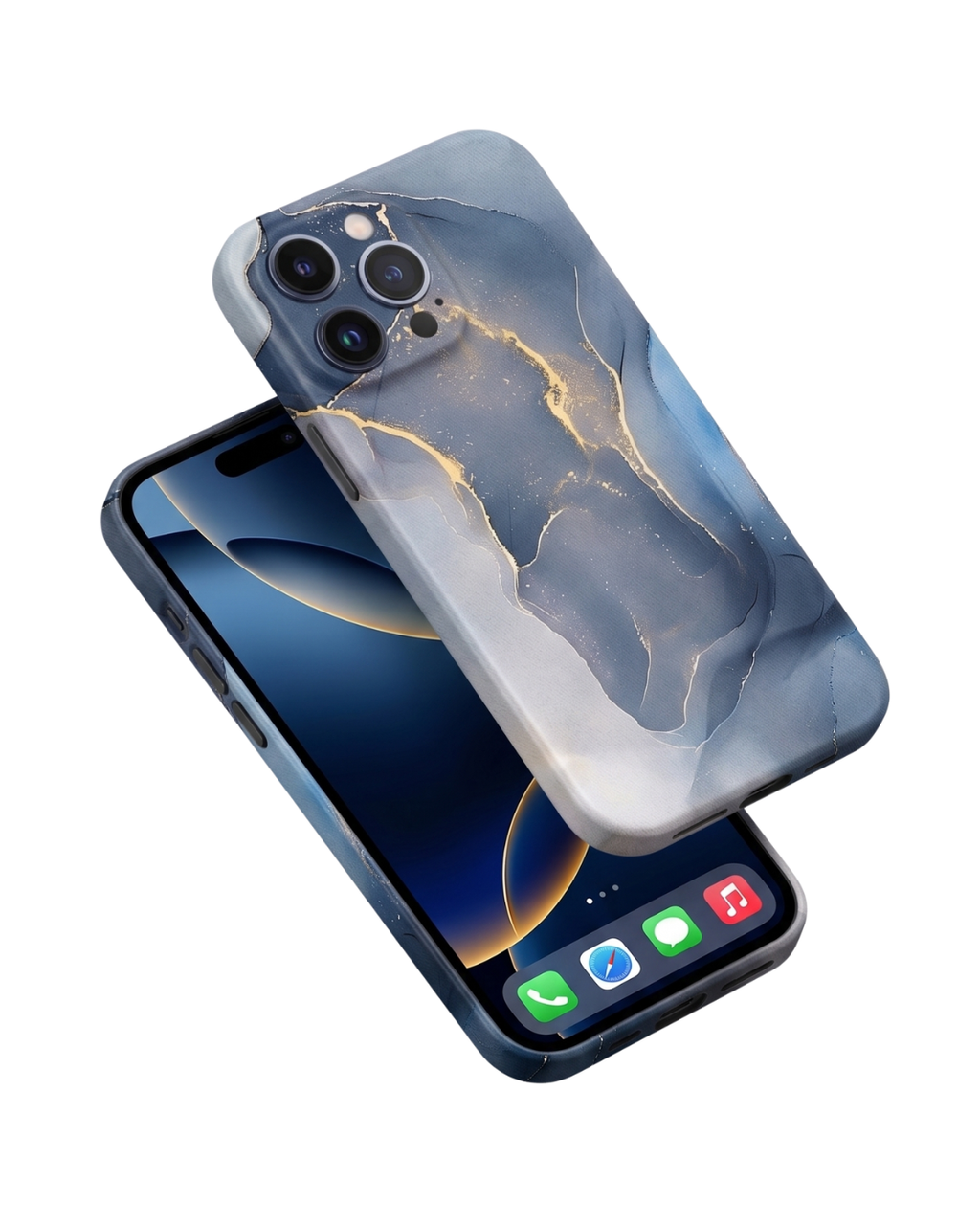 Azure Marble Aqua Stone Alora Case | Funda iPhone de Silicona Antigolpes