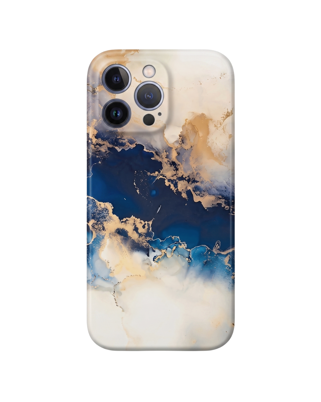 Azure Marble Ivory Blue Alora Case | Funda iPhone de Silicona Antigolpes