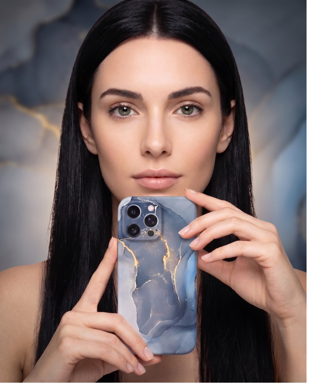 Azure Marble Aqua Stone Alora Case | Funda iPhone
