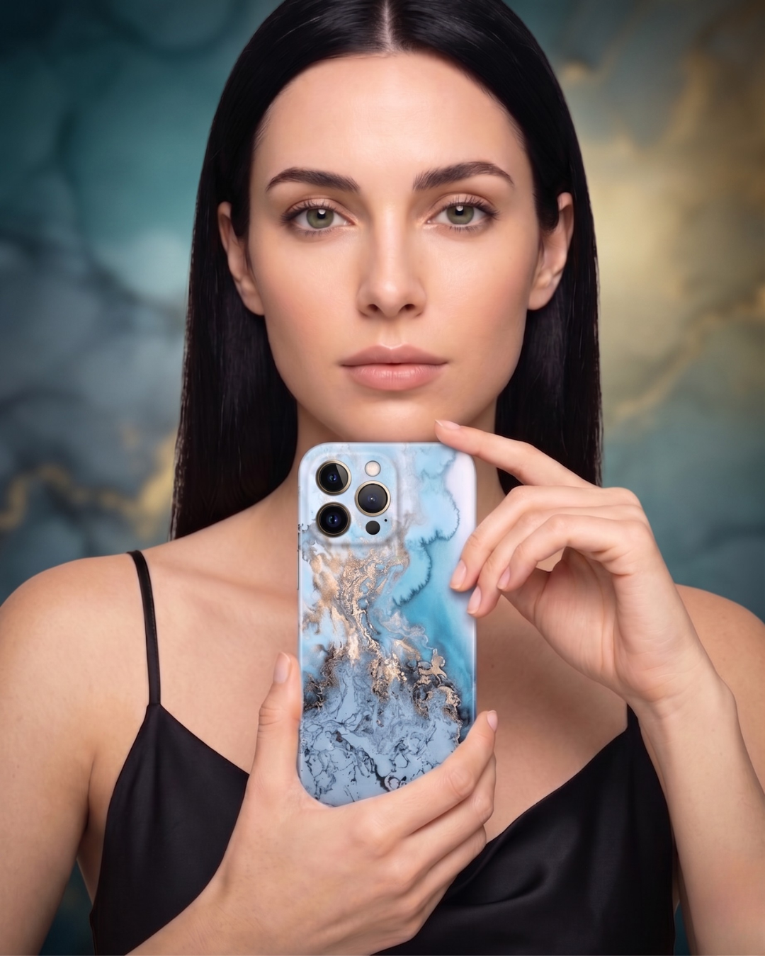 Azure Marble Sky Flow Alora Case | Funda iPhone